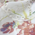 100% poliéster tecido floral chiffon bordão tecido